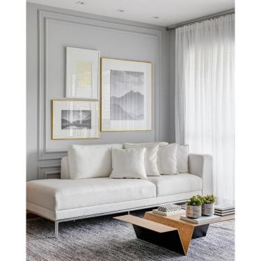 Imagem de Boiserie Rodameio 20 metros x 4cm Branco Poliestireno