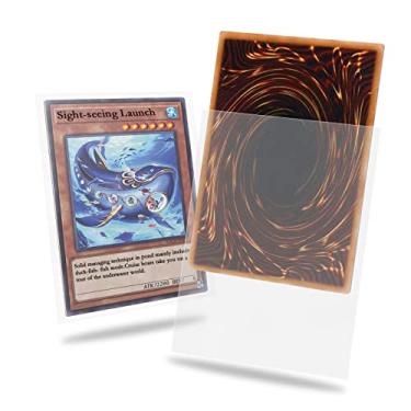 Imagem de Clear Yu-gi-oh Card Sleeve 200 Pack, Japanese Small Card Sleeves Photocard Sleeves 62x89mm, Back Textured Perfect Shuffling, Protect Your Japanese Sized Trading Cards Kpop Photocard Never Tear