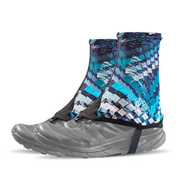 Imagem de AONIJIE Polainas de cano baixo para trilha, proteção UV, respirável, prevenção de areia, para triatlo, caminhadas, azul, tamanho G