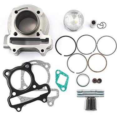 Imagem de Trkimal Kits de cilindro de 50 mm para motor GY6 49CC 50CC 139QMB, kits de cilindro reconstruído GY6 100cc Big Bore Motor de 4 tempos para scooter ciclomotor ATV Go Kart.