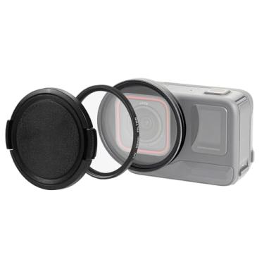 Imagem de PULUZ Kit de filtro de lente para Insta360 Ace Pro, anel adaptador de filtro de 52 mm, moldura de lente de liga de alumínio, capa de proteção de tampa de lente UV para acessórios de câmera de ação