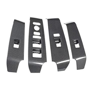 Imagem de RAGBUSCLE Tampa do painel do apoio de braço da porta, acabamento do interruptor de fechadura da porta, acabamento da tampa do painel de controle da janela, compatível com Honda Civic 11ª geração 2022