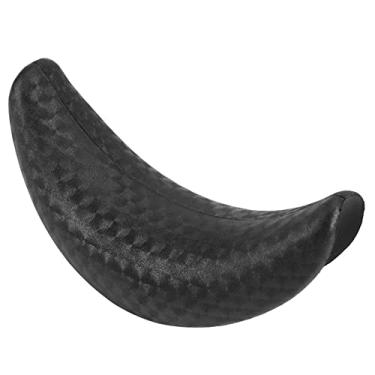 Imagem de Yosoo Almofada de descanso de pescoço durável macia geral para lavatório de cabelo de salão 3,5 x 18 cm preto