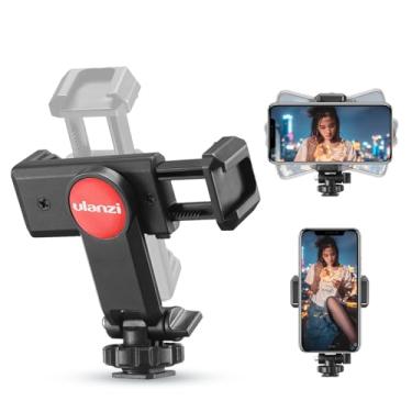 Imagem de ULANZI Suporte universal para tripé de telefone com suporte de sapata fria, gira e suporte de grampo ajustável Adaptador de clipe de smartphone para iPhone 11 Pro Max X XR Xs Max 8 7 Plus Samsung
