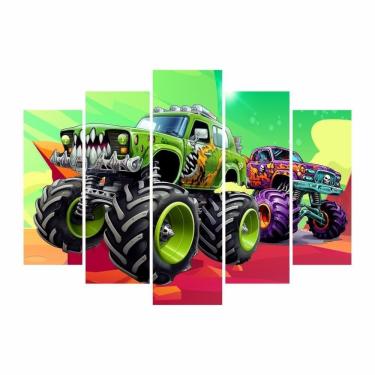 Imagem de Kit Decoração Festa Aniversário Monster Truck Caminhão Race