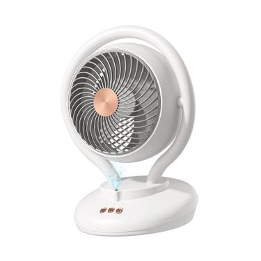 Imagem de Ventilador de mesa silencioso com 3 velocidades vento forte Mini ventilador para casa Branco Generic