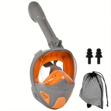 Imagem de Mascara Subaquática de de Mergulho Gold Sports New Full Face Com Snorkel