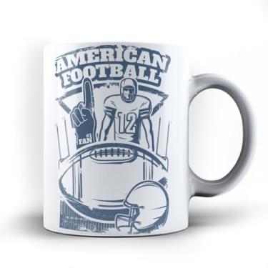Imagem de Caneca xicara Bola capacete Touchdown futebol americano 24 (Azul)