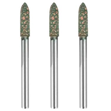 Imagem de Kit 3 Ponta Montada 4Mm Cônica Borracha Gergelim Retifica