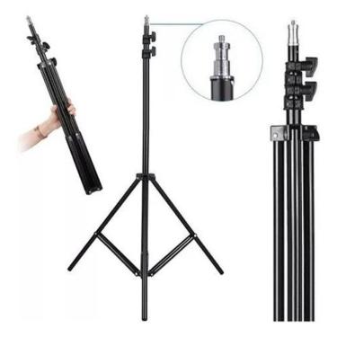 Imagem de Tripé Universal Celular Câmera Webcam Ring Light 2,10M