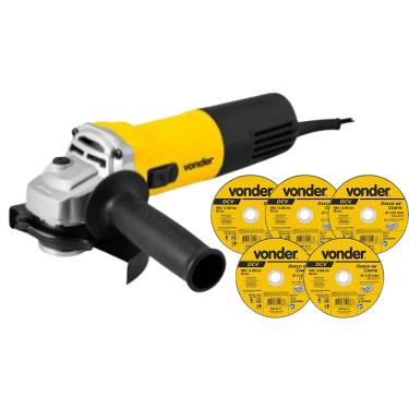 Imagem de Esmerilhadeira Ang EAV905V VONDER 900W 220V Vel Var+5 discos