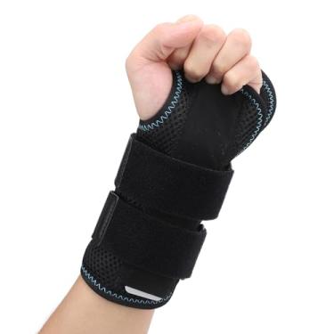Imagem de Cinta de Suporte de Pulso Com Tala Removível, Com Placa de Aço e Placa Traseira Biônica para Bainha de Tendão Confortável e Removível Com Cinta de Tala (Mão esquerda)