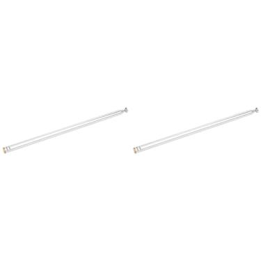 Imagem de Antena de Haste de Cobre, 2 Peças, 7 Seções, Ganho de Sinal de Canal Completo, Comprimento de 38,2 Polegadas, Antena para Rádio, Televisão, Carro de Brinquedo