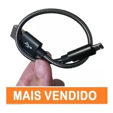 Imagem de Cabo V8 Micro Usb Power Bank Curto Blindado Turbo 3 - MK