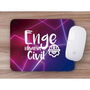 Imagem de Mouse Pad Emborrachado Personalizado Engenharia Civil - Deluzz