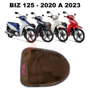 Imagem de Forração Honda Biz 20 21 Baú Forro Interno Marrom Scooter - Jaspe Atel