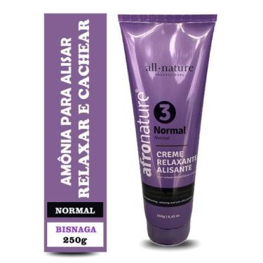 Imagem de Afro Nature Creme Relaxante de Amônia Força Normal Nº3 Tioglicolato Al