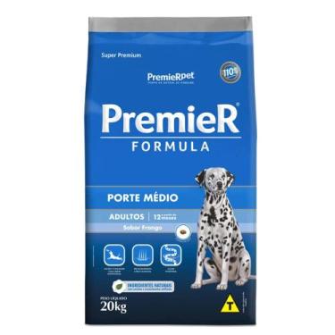 Imagem de Ração Premier Formula Cães Adultos Raças Médias Sabor Frango, 15kg