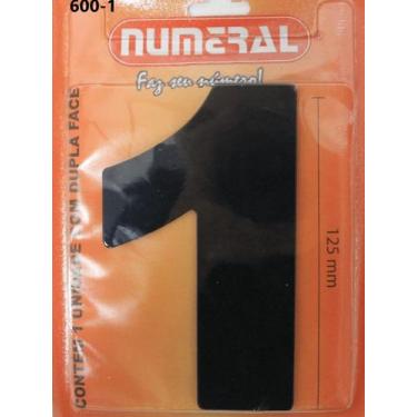 Imagem de Número Residencial Numeral N.1  60mm, Preto