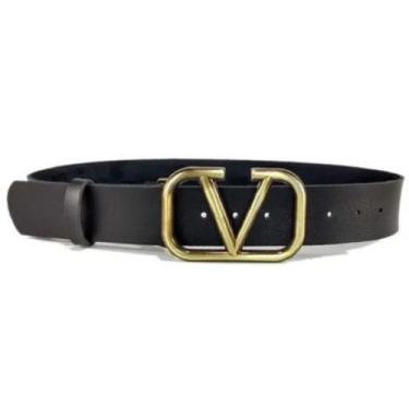 Imagem de Cinto Feminino Preto Moda Coutry Elegante Ajustavel Fivela V - Swiss B