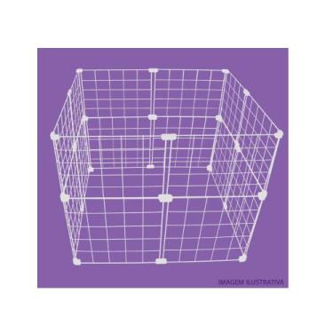 Imagem de Cercado Aramado Porquinho Da ÍNdia 60x60x60cm Branco - IGUANNA, BRANCO