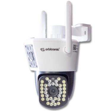 Imagem de Câmera Externa Lente Dupla Segurança Ip Infravermelho Wifi Hd Orbitron