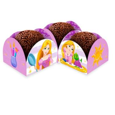 Imagem de 50 Forminhas para doces decoração Rapunzel festa aniversário - Regina