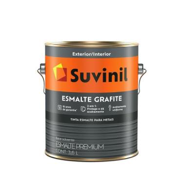 Imagem de Esmalte Fosco 3,6L Grafite Escuro - Suvinil - 53404110 - Unitário - BA