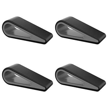 Imagem de MoKo Suportes universais para teclado de laptop/computador, [4 unidades] suporte de silicone antiderrapante inclinável para elevação, suporte de tablet ventilado ultracompacto, pés de elevação portáteis para teclado de notebook - preto