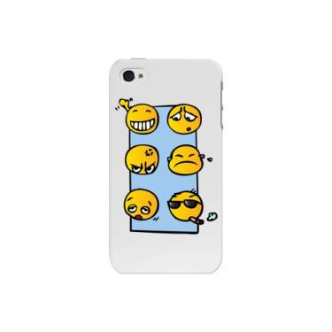 Imagem de Cellet Capa Emoticon Proguard para Apple iPhone 4/4S - Branca