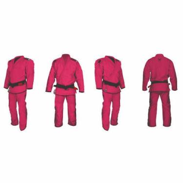 Imagem de Kimono Jiu-Jitsu Trançado TOP Tarântula Adulto Marca Aranha, Rosa, A2