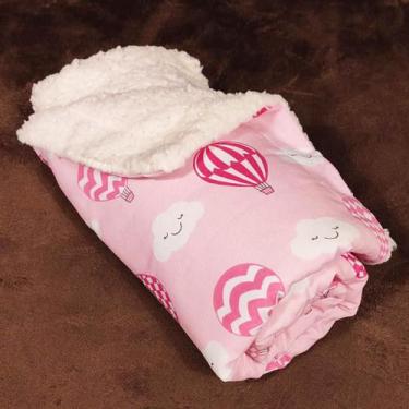 Imagem de Mantinha Bebê com Sherpa Antialérgico Cobertor Soft Frio Inverno  - Mã