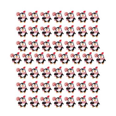 Imagem de MERIGLARE 50x Cartões de pirulito de Natal Decoração de Natal Pão de açúcar Doce Pacote de presente Embrulho Porta-pirulito Cartões Decorações para Aniversário