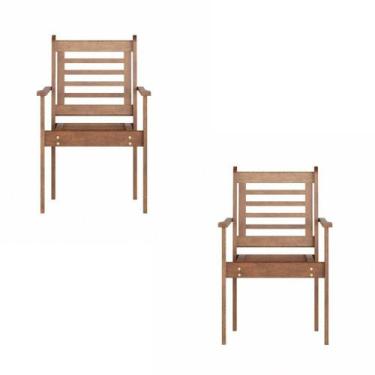 Imagem de Conjunto 2 Cadeiras Pink Sands Madeira Maciça - Cedro Rosa