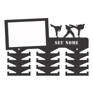 Imagem de Porta Medalhas Taekwondo Masculino Com Foto Personalizado - Loja Dinka