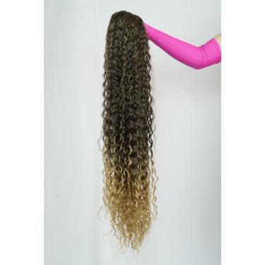 Imagem de Rabo de Cavalo Orgânico Cacheado Morena Iluminada - Central Hair