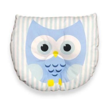Imagem de Travesseiro de Bebê Anatômico Corujinha Azul - Miguel Baby