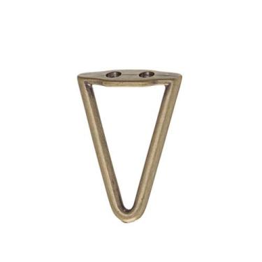 Imagem de Pezinho Triângulo Vazado Grande Metal 4 Peças Decoração Caixas Mdf Ban