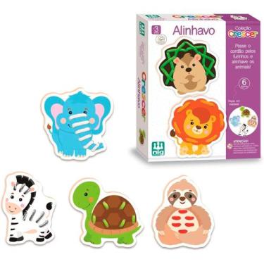 Imagem de Alinhavo Animais Infantil Pedagógico Coordenação Motora - Nig Brinqued
