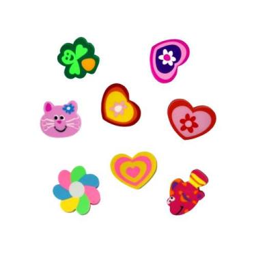 Imagem de Kit Mini Borracha Escolar Cis Fantasias Divertidas 4 Unidades