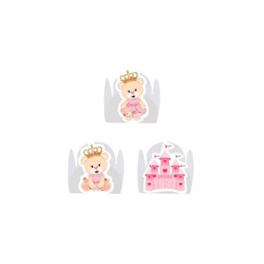 Imagem de 100 Forminha para Doce modelo petala personalizada com Aplique - Ursin