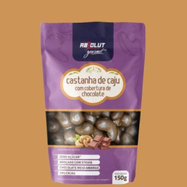 Imagem de Castanha de caju com cobertura de chocolate 150g - abs nutrition