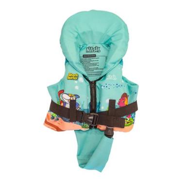 Imagem de Colete Salva Vidas Infantil Boia Com Proteção De Pescoço - Nash, Tubar