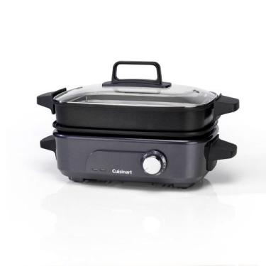 Imagem de Grill Multicooker Cuisinart com Panela A Vapor 220V - GRMC3E-Di, Preto