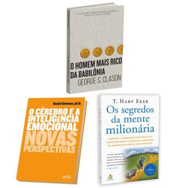 Imagem de Kit 3livros, O Cérebro e a Inteligência Emocional + O Homem Mais Rico 