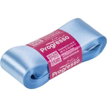 Imagem de Fita de Cetim 38MM Azul Celeste 246 - Rolo com 10 Metros - Fitas Progr