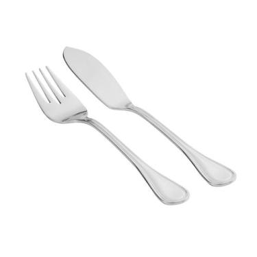 Imagem de Kit Jogo de Peixe Classic Prata (6 unds) - St James