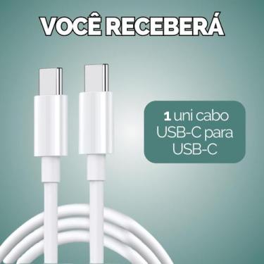 Imagem de Kit Cabo Carregador Turbo 1 Metro Usb Fonte Usb-C - Escolha Seu Kit - 