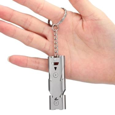 Imagem de Apito de Treinamento de Pássaros de Metal, Acessório de Ferramenta para Casa de Passarinho para Carregar e Usar Onde você Estiver Treinando Pássaros Em Casa