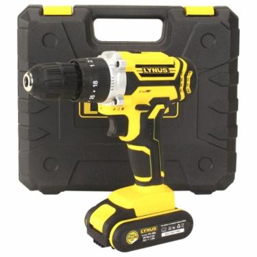 Imagem de Parafusadeira Furadeira De Impacto 20v Com 2 Baterias Carregador Bivolt E Maleta Pfl-20b2 Lynus